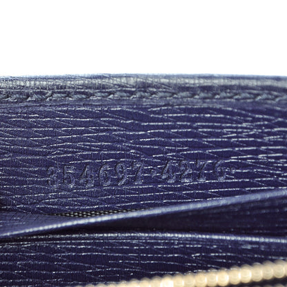 Gucci Textured Calfskin Medium Betty Chain Wallet Blue 8 of 9