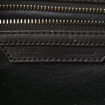 Celine Satin Calfskin Suede Mini Tri-Color Luggage Seashell 6 of 13