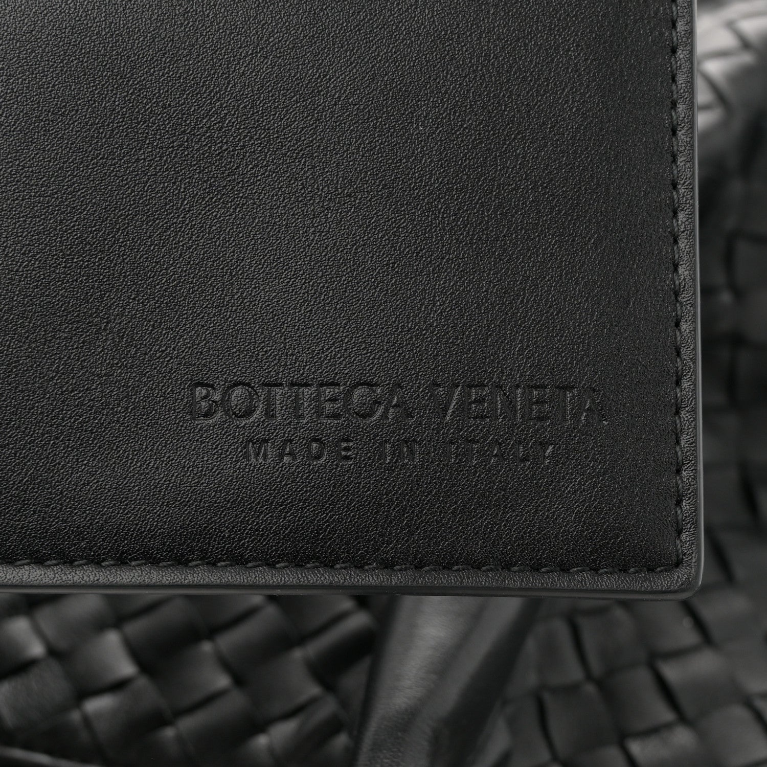 Bottega Veneta Calfskin Intrecciato Pinacoteca Reversible Tote Black Fondant 7 of 10