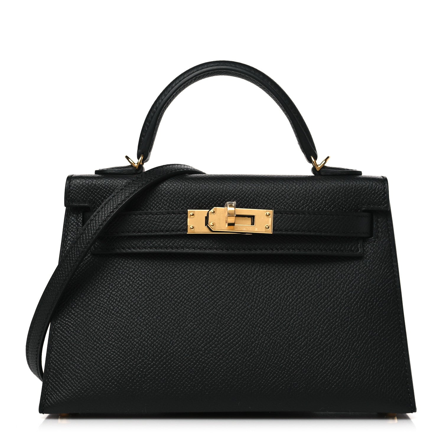 Hermes Epsom Mini Kelly Sellier 20 Black 1 of 11
