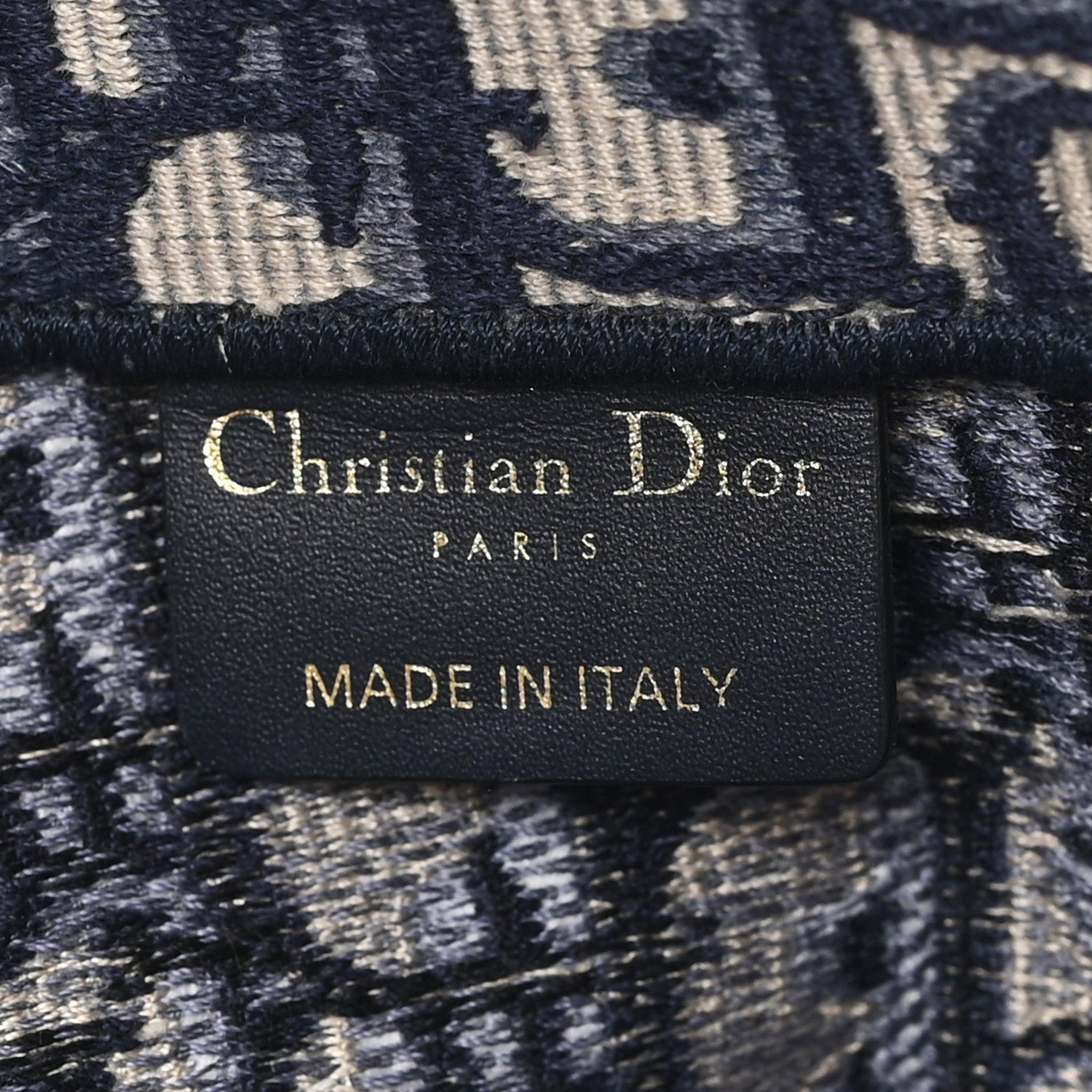 Christian Dior Oblique Large Book Tote Blue Multicolor 5 of 11