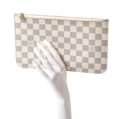 Louis Vuitton Damier Azur Neverfull MM GM Pochette 2 of 8