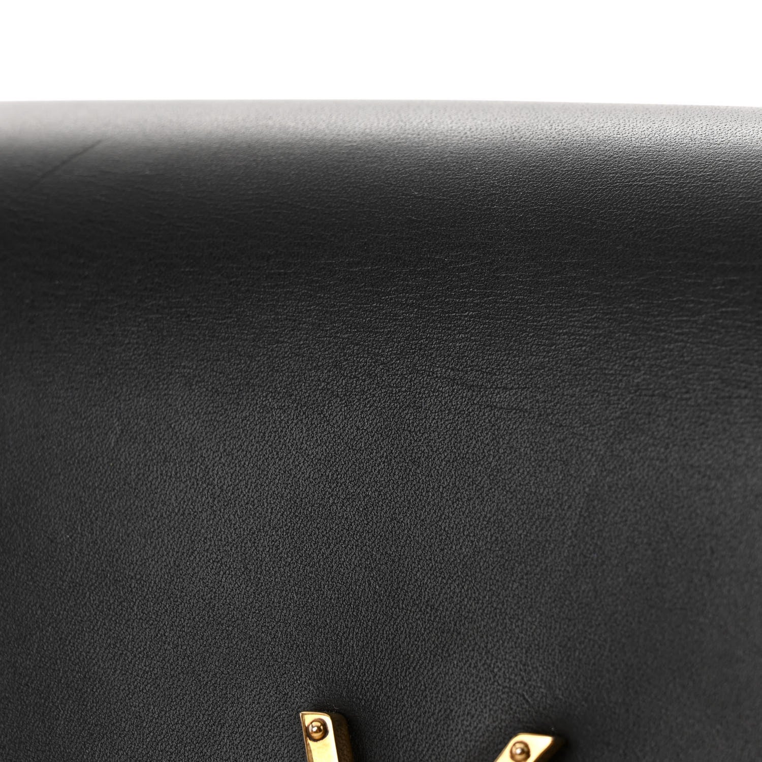 Saint Laurent Box Calfskin Monogram Medium Solferino Satchel Black 10 of 10