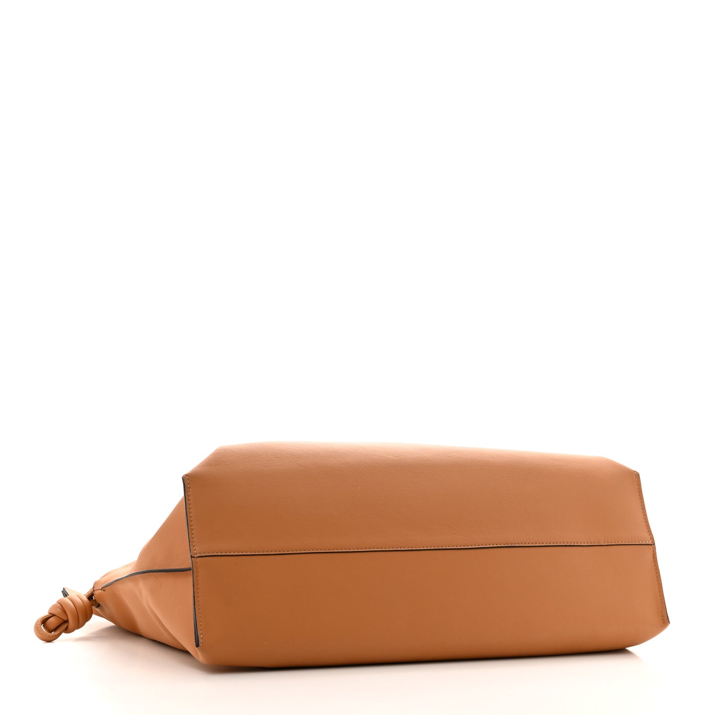 Calfskin XL Flamenco Knot Bag Warm Desert
