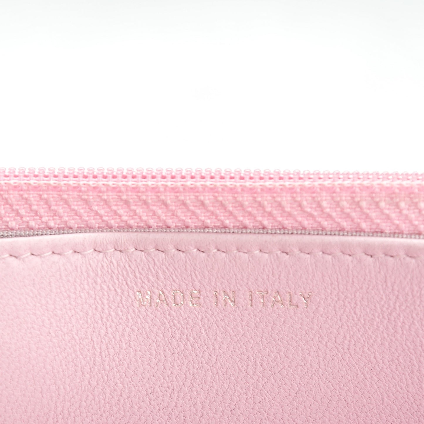 Lambskin Quilted Diamond CC Wallet On Chain WOC Pink