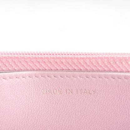 Chanel Lambskin Quilted Diamond CC Wallet On Chain WOC Pink 8 of 9