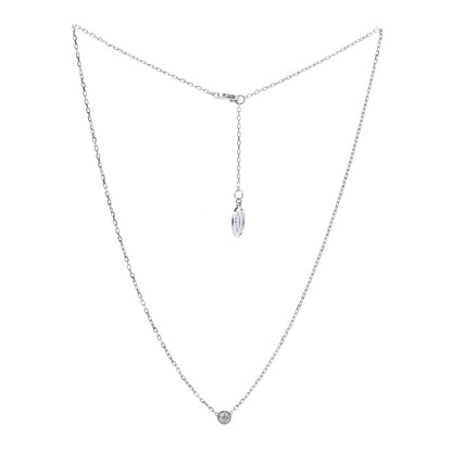 Cartier 18K White Gold Diamond SM D'Amour Pendant Necklace 3 of 6