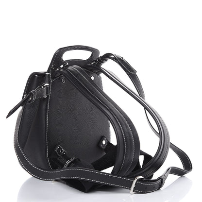 Christian Dior Calfskin Saddle Backpack Black 4 of 10