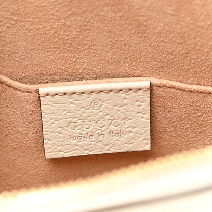 Gucci Textured Dollar Calfskin Web Small Ophidia Dome Shoulder Bag Mystic White 6 of 10