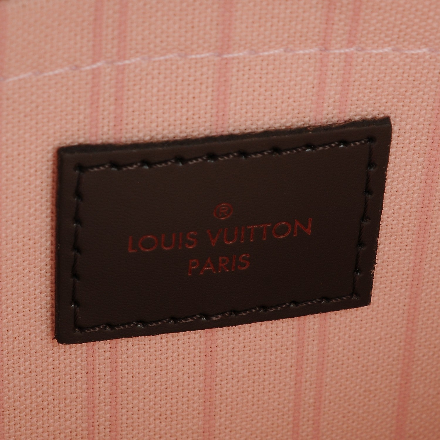 Louis Vuitton Damier Ebene Neverfull MM GM Pochette Rose Ballerine 7 of 8