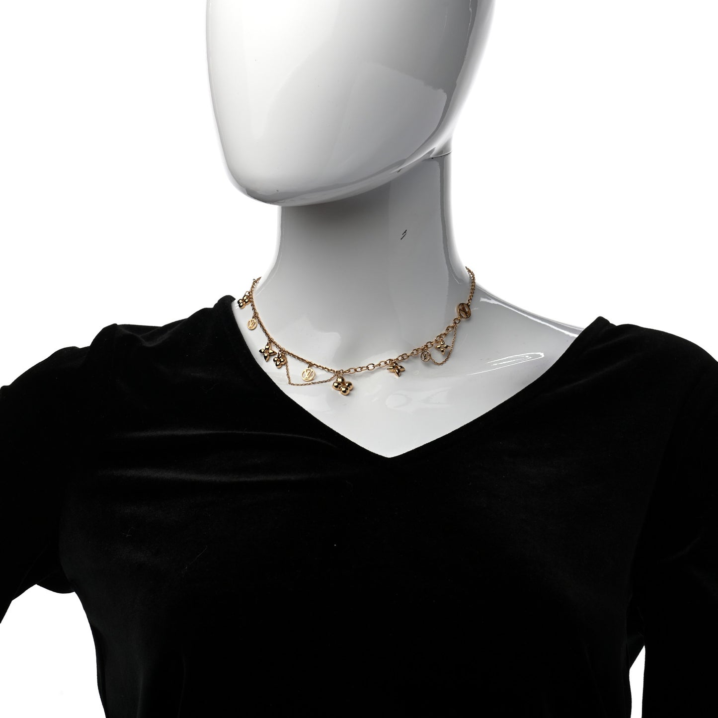 Metal Blooming Supple Necklace Gold