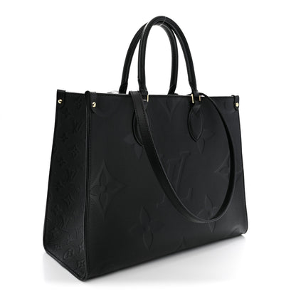 Louis Vuitton Empreinte Monogram Giant Onthego MM Black 3 of 11