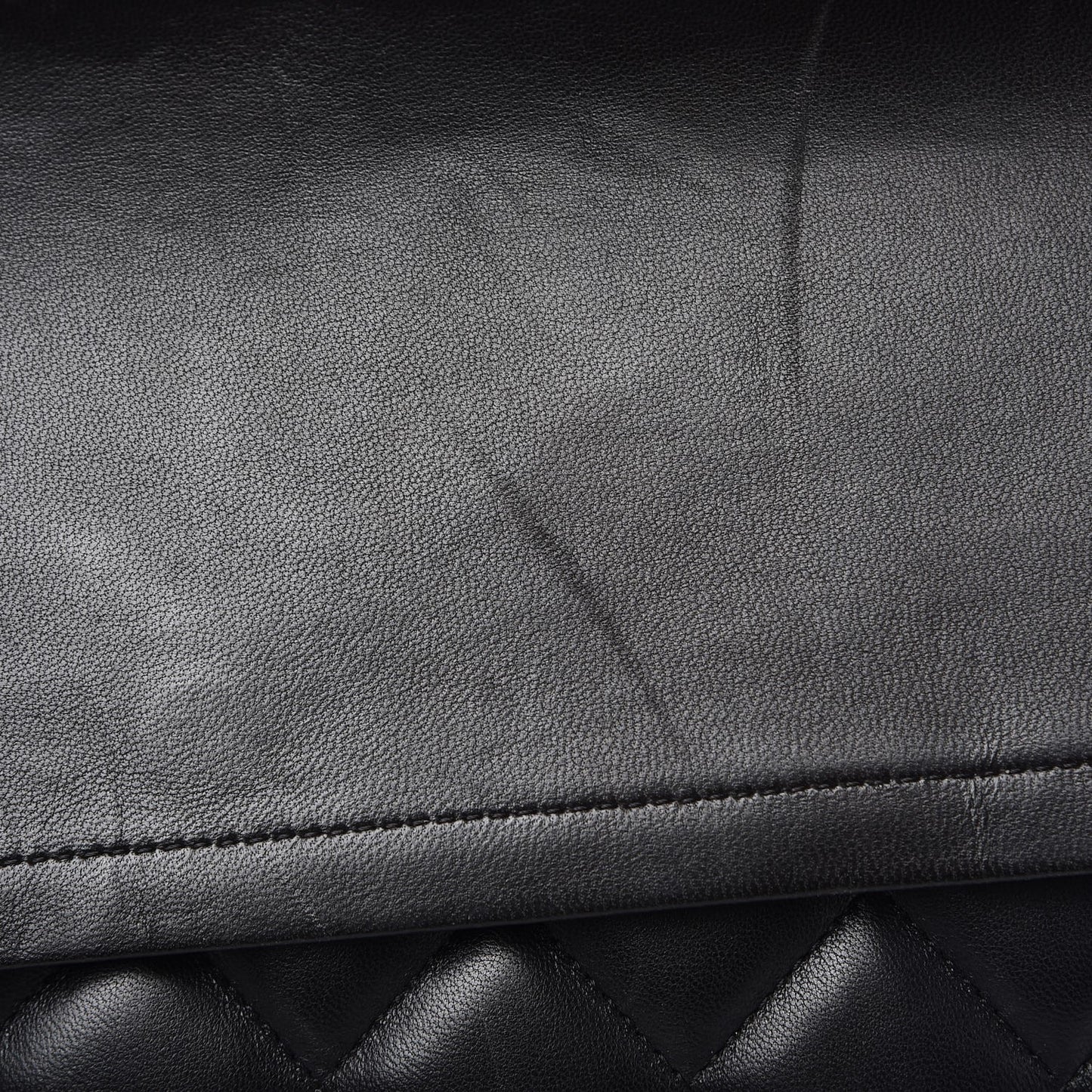 Lambskin Quilted Maxi Double Flap Black