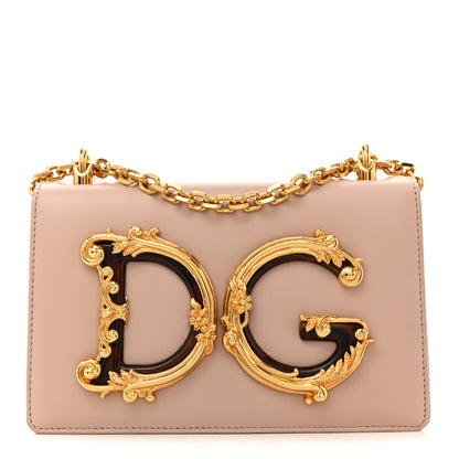 Dolce & Gabbana Nappa DG Girls Shoulder Bag Pale Pink 1 of 11