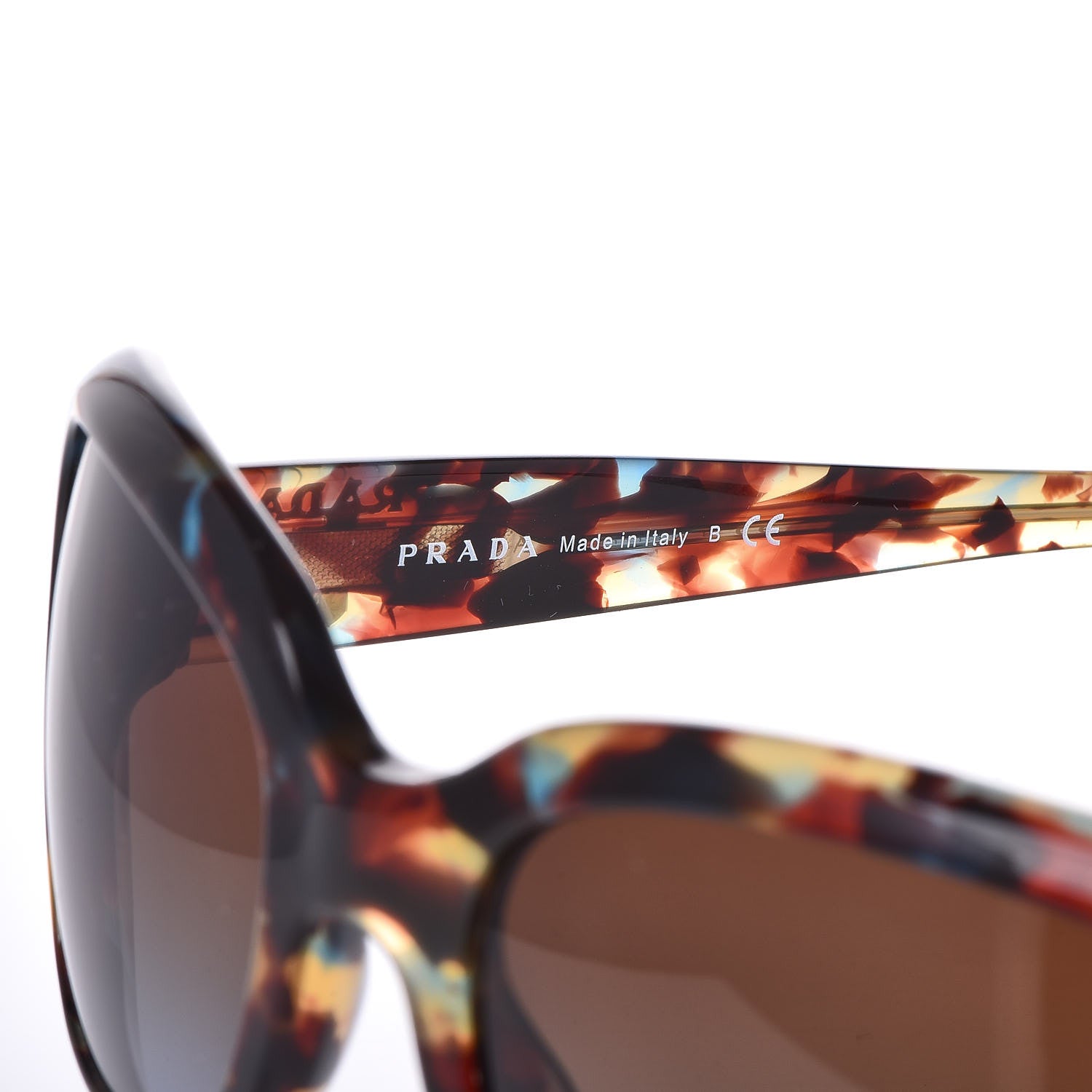 Prada Sunglasses SPR 17P Tortoise Blue 5 of 7