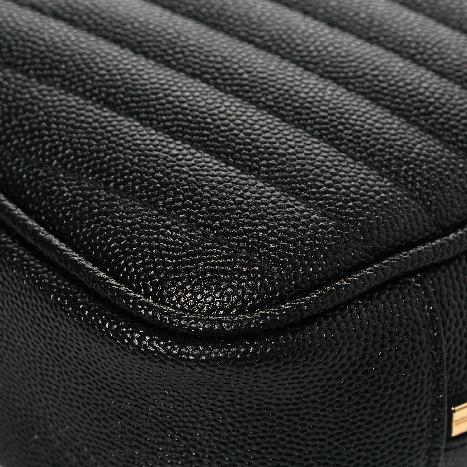 Saint Laurent Grain De Poudre Matelasse Monogram Mini Lou Camera Bag Black 9 of 14