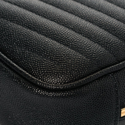 Saint Laurent Grain De Poudre Matelasse Monogram Mini Lou Camera Bag Black 9 of 14