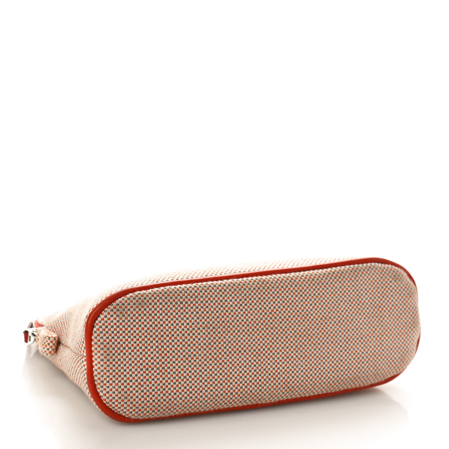 Hermes Cotton Canvas Crazy H Mini Bolide Case Orange Ficelle 4 of 9