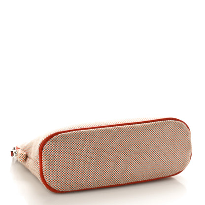 Hermes Cotton Canvas Crazy H Mini Bolide Case Orange Ficelle 4 of 9