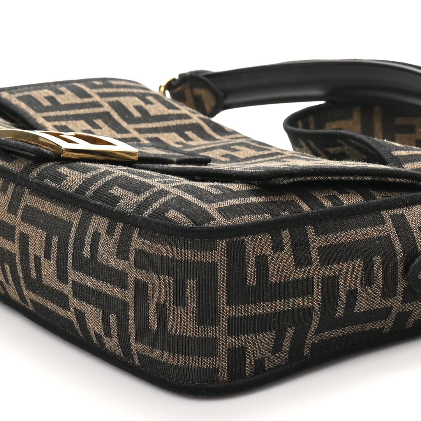 Fabric Jacquard FF 1974 Medium Baguette Tobacco Moro Black