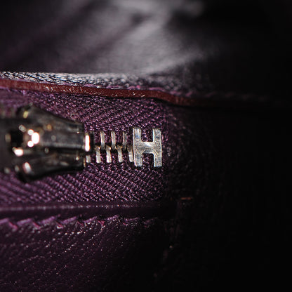 Hermes Taurillon Clemence Birkin 35 Raisin 53 of 58