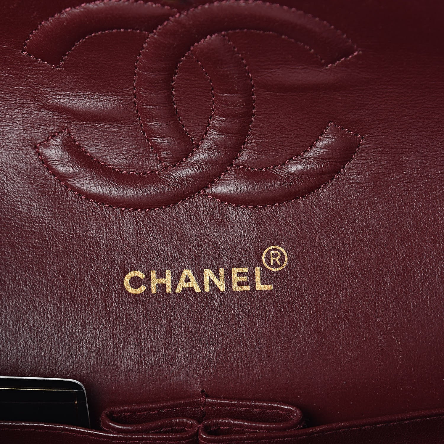 Chanel Lambskin Quilted Medium Double Flap Black 6 of 11