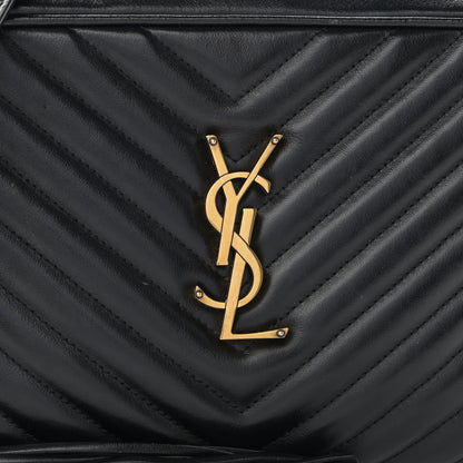 Saint Laurent Calfskin Matelasse Monogram Lou Camera Bag Black 8 of 10
