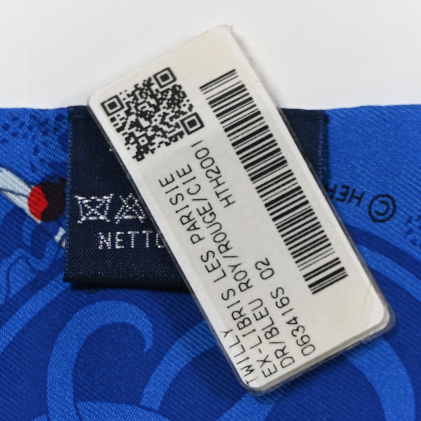 Silk Ex-Libris Les Parisiennes Twilly Bleu Royal Rouge Ciel
