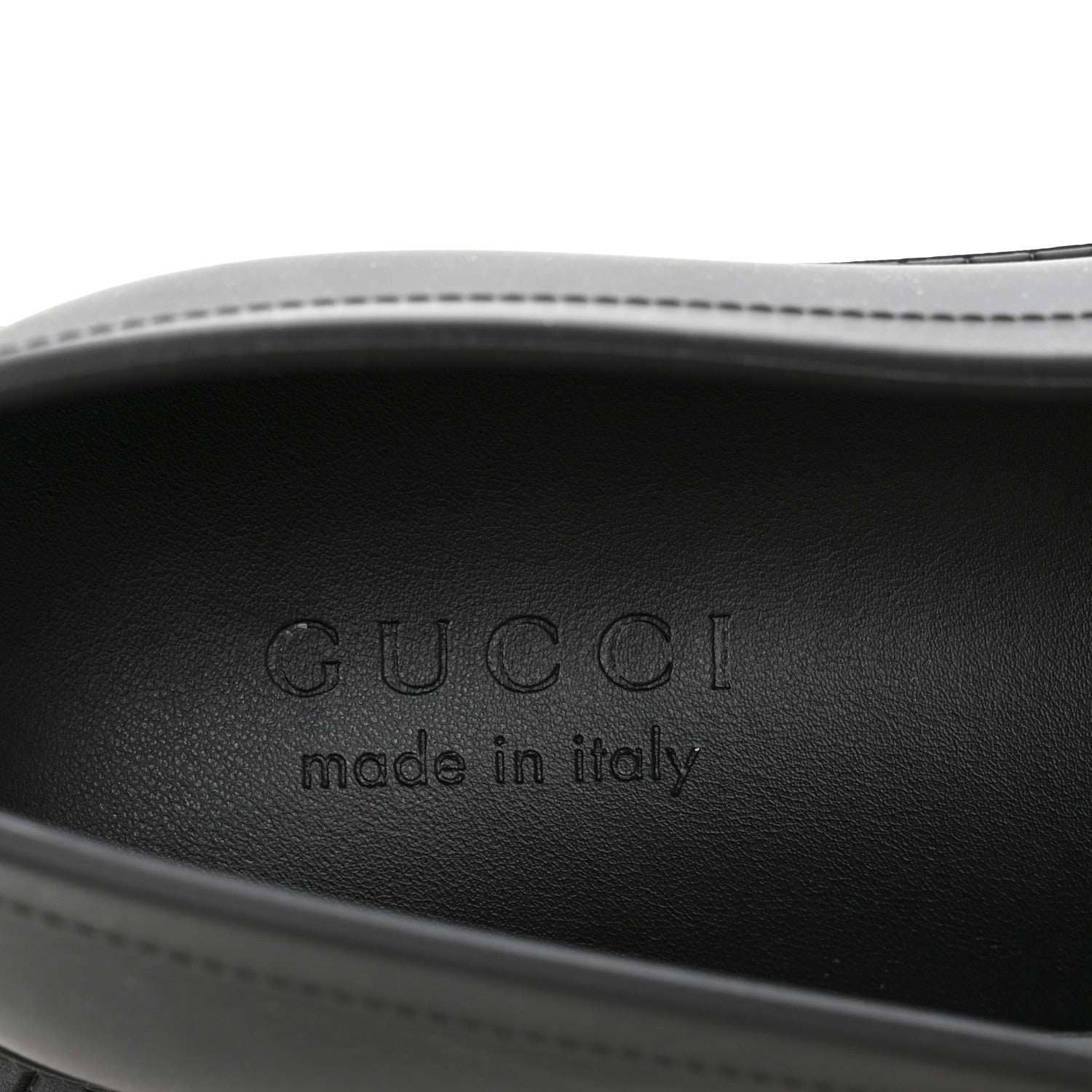 Gucci Rubber Enamel Horsebit Mens Loafers 9 Black 8 of 11
