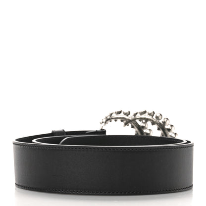 Gucci Calfskin Crystal Double G 40mm Belt 85 34 Black 2 of 5