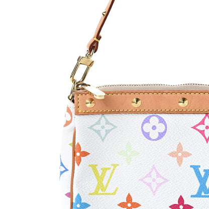 Louis Vuitton Monogram Multicolor Pochette Accessories White 8 of 14