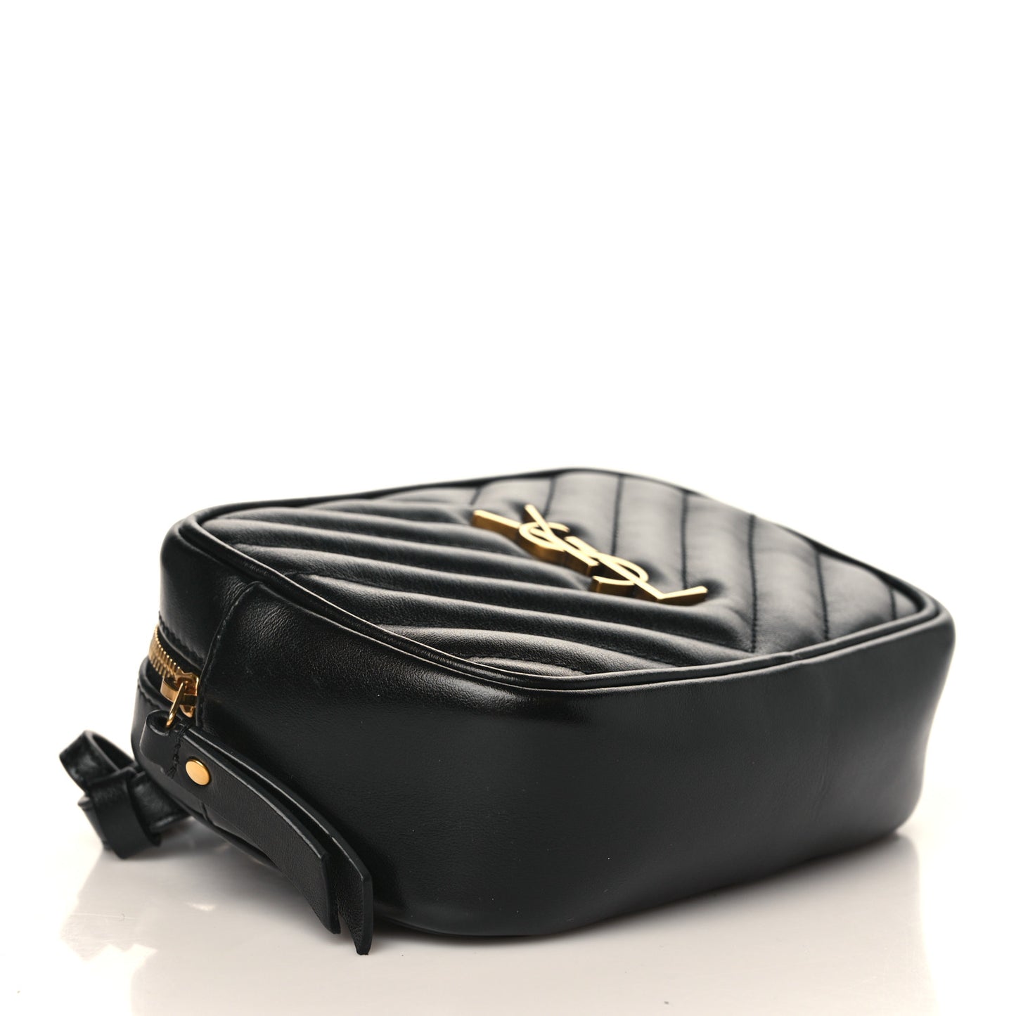 Calfskin Matelasse Monogram Lou Belt Bag Black