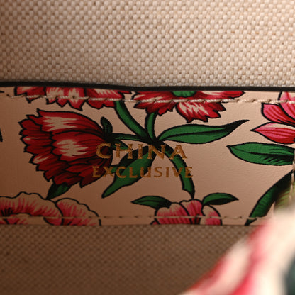Gucci Calfskin Brit Roses Print Matelasse Diagonal Mini Interlocking G Heart Shoulder Bag Multicolor 7 of 11