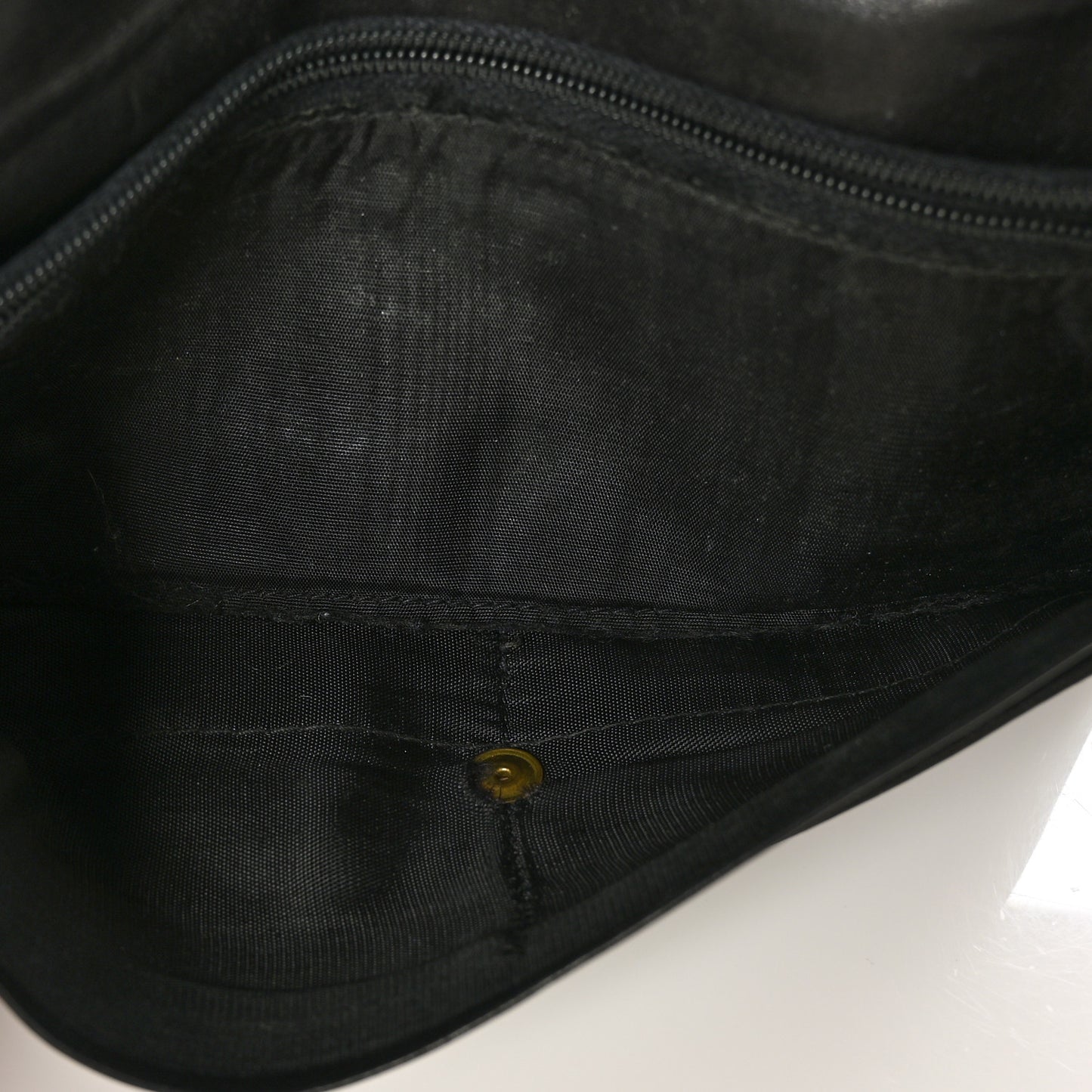 Lambskin Quilted Large Diamond CC Flap Wallet Black