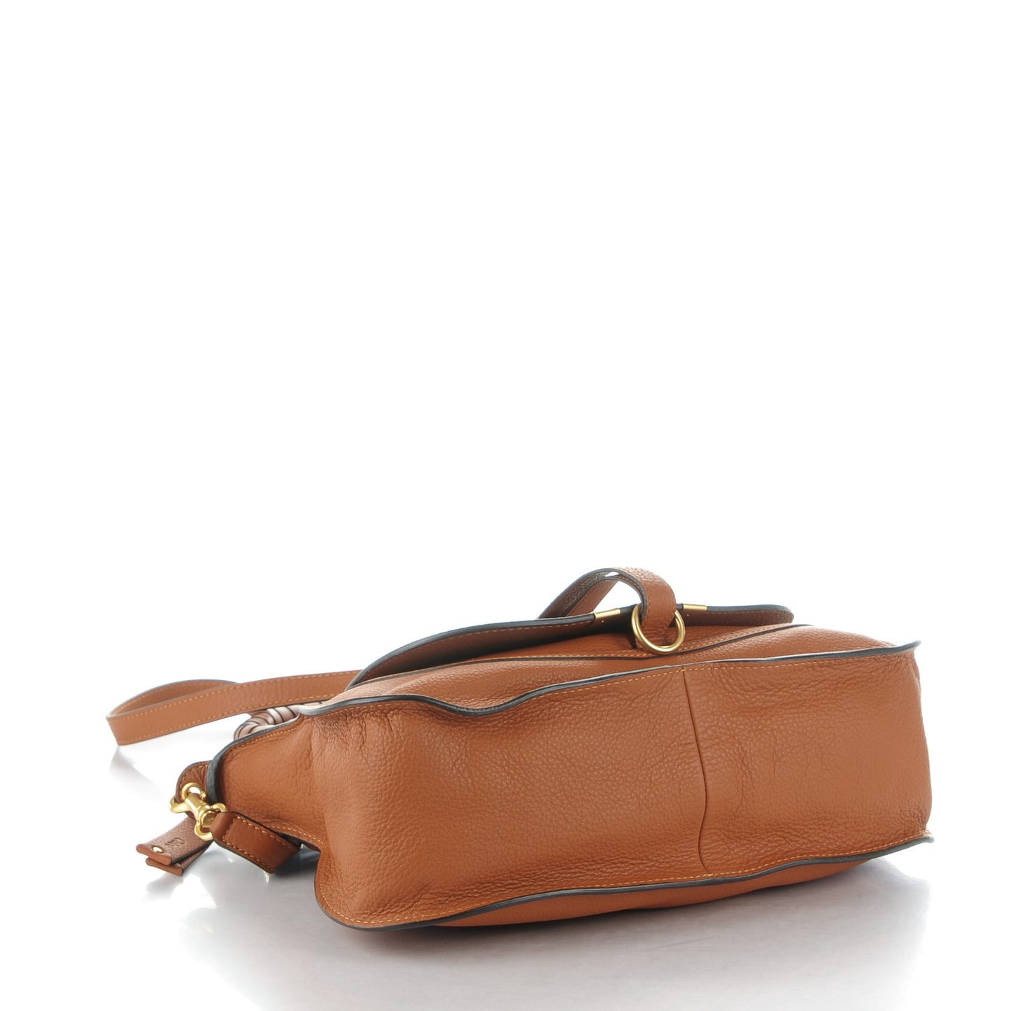 Calfskin Medium Marcie Satchel Tan