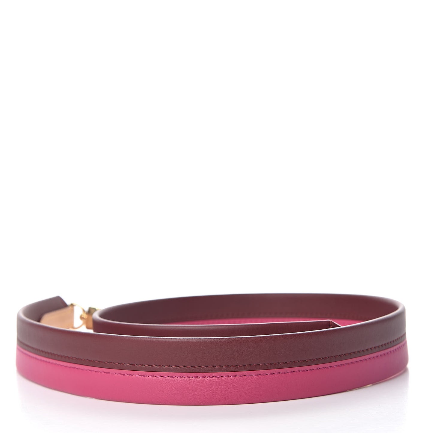 Calfskin Cluny BB Shoulder Strap Bordeaux Fuchsia