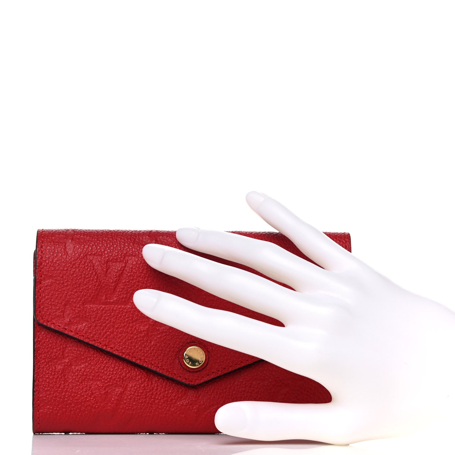 Louis Vuitton Empreinte Compact Curieuse Wallet Cherry 2 of 10