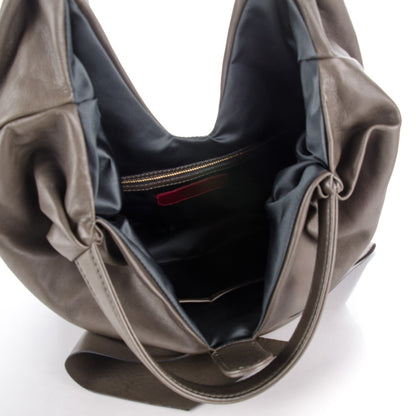 Valentino Garavani Nappa 360 Bow Hobo Grey 5 of 7