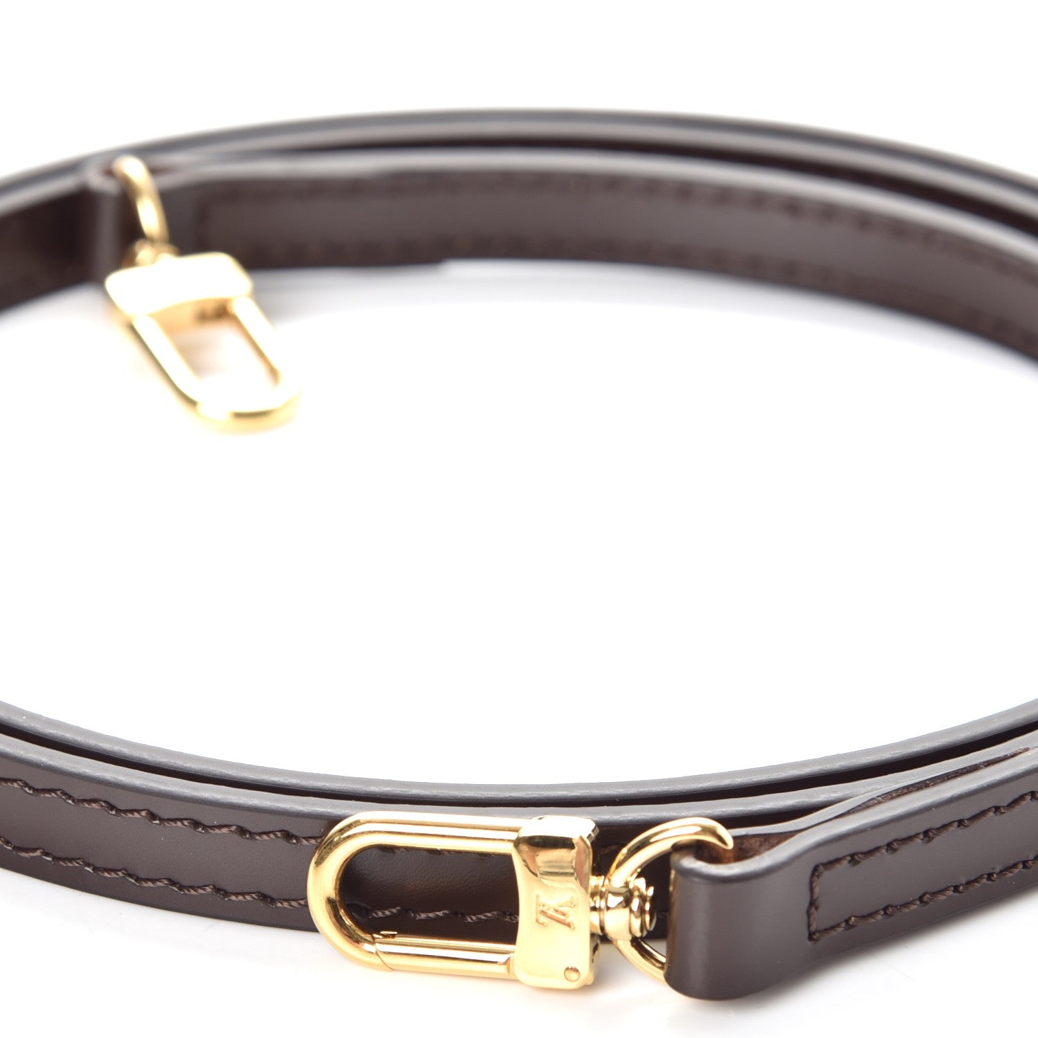 Louis Vuitton Calfskin 12mm Shoulder Strap Brown 3 of 5