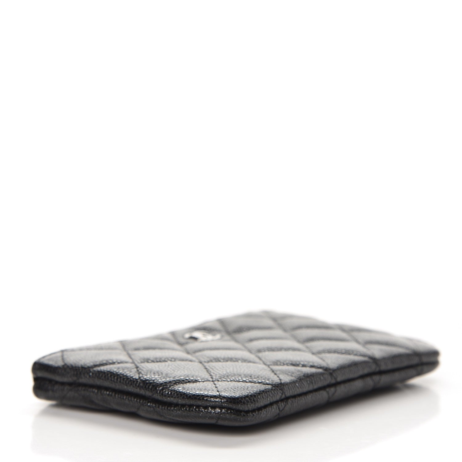 Chanel Iridescent Caviar Quilted Small Cosmetic Case Black 4 of 8