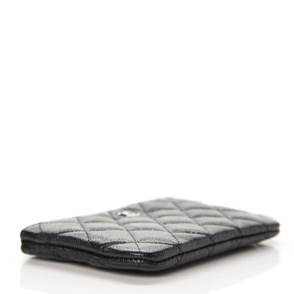 Chanel Iridescent Caviar Quilted Small Cosmetic Case Black 4 of 8