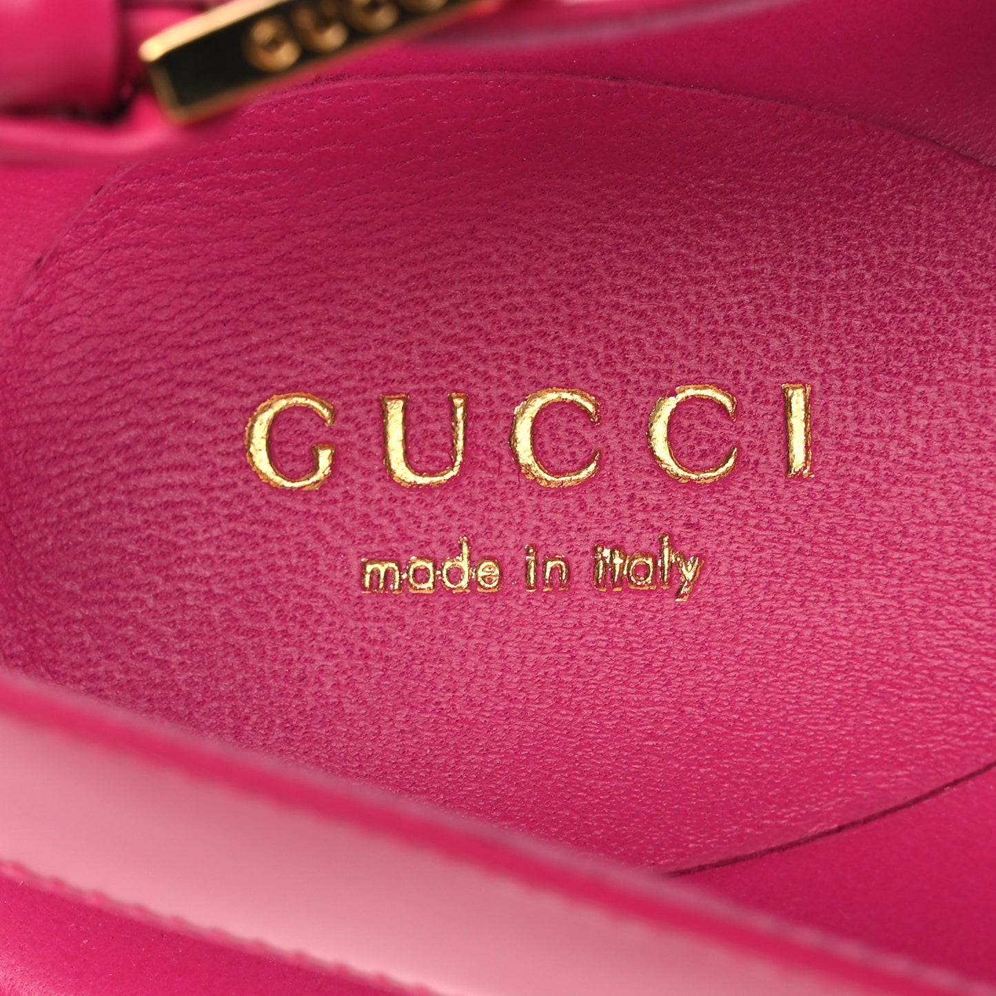 Calfskin Elizabeth Nappa Charlotte Logo Slingback Sandals 36 Fancy Fuchsia