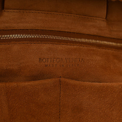 Bottega Veneta French Calfskin Maxi Intrecciato Medium Arco Caramel 9 of 15