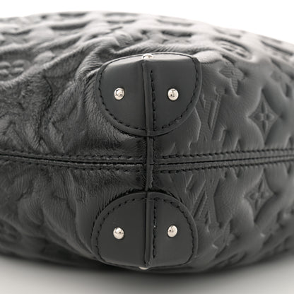Louis Vuitton Lambskin Monogram Shadow Coussin Noe Trunk PM Black 8 of 9
