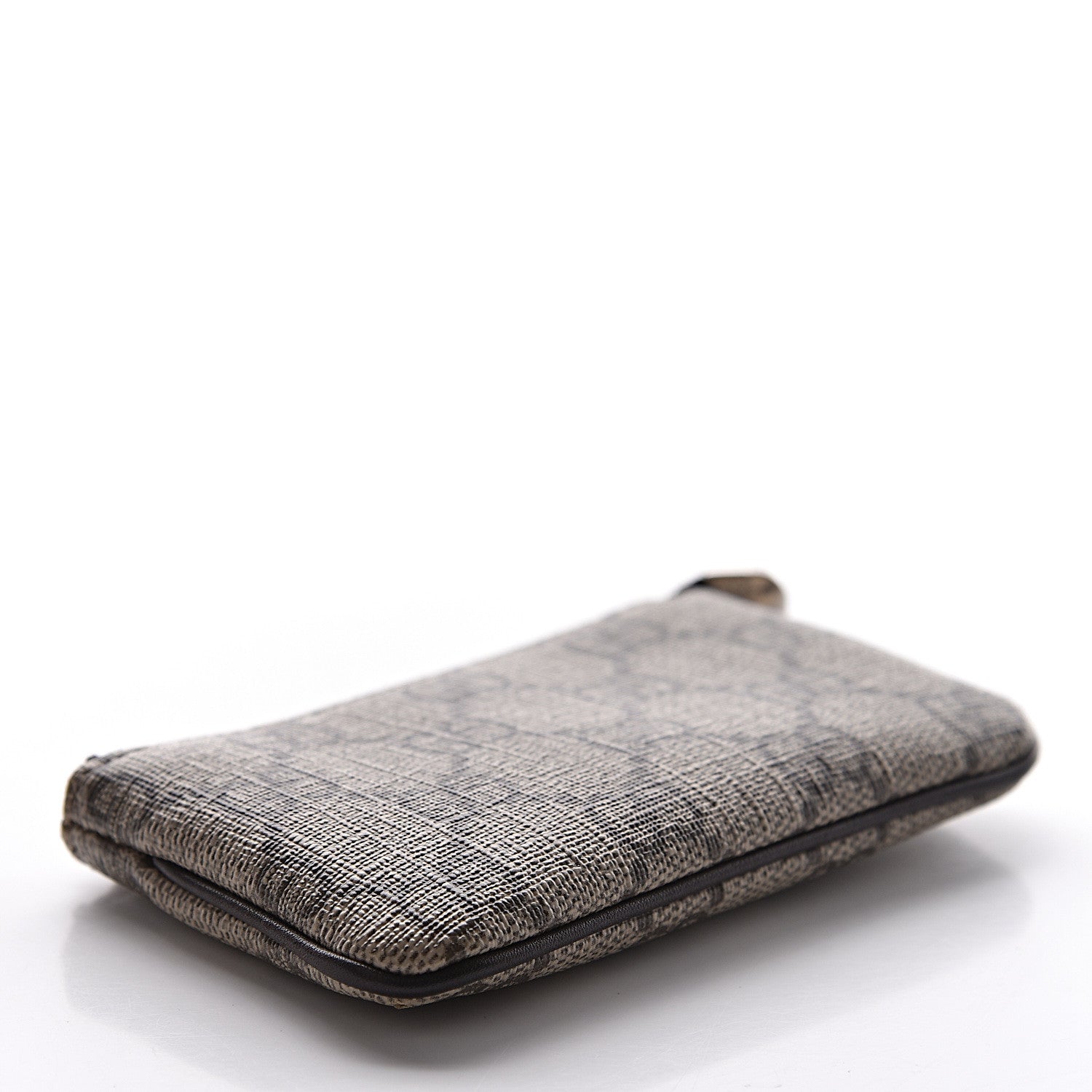 Gucci GG Supreme Monogram Selleria Key Case Beige Ebony Cocoa 4 of 7