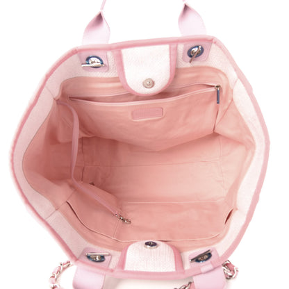 Chanel Canvas Medium Deauville Tote Pink 5 of 11
