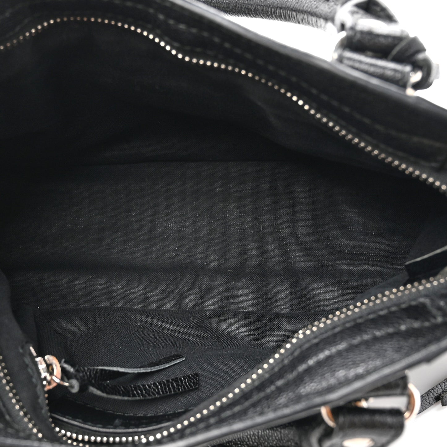 Chevre Gold Metallic Edge Hardware Mini City Black