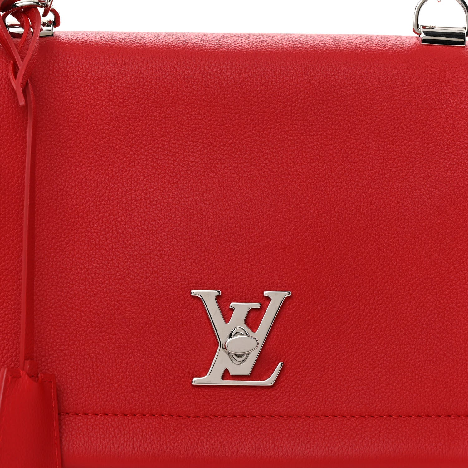 Louis Vuitton Soft Calfskin Lockme II Top Handle Rubis 7 of 9