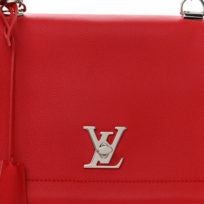 Louis Vuitton Soft Calfskin Lockme II Top Handle Rubis 7 of 9