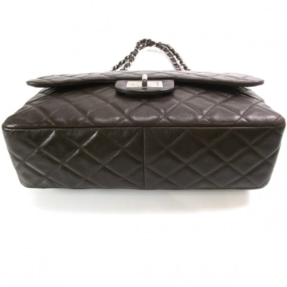 Chanel Lambskin 2.55 Reissue 227 Jumbo Flap Brown 4 of 11